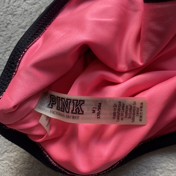 VS Pink black tie front bikini top - Picture 3 of 3